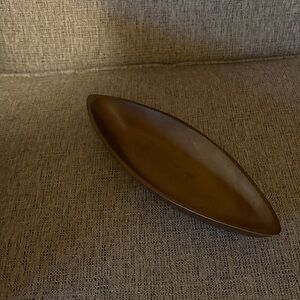 Elegant Brown Wooden Decorative Bowl